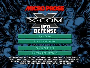 X-COM - UFO Defense (US) screen shot title